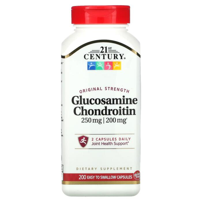 21st Century, Glucosamine : Chondroitin, Original Strength, 200 Easy to Swallow Capsules