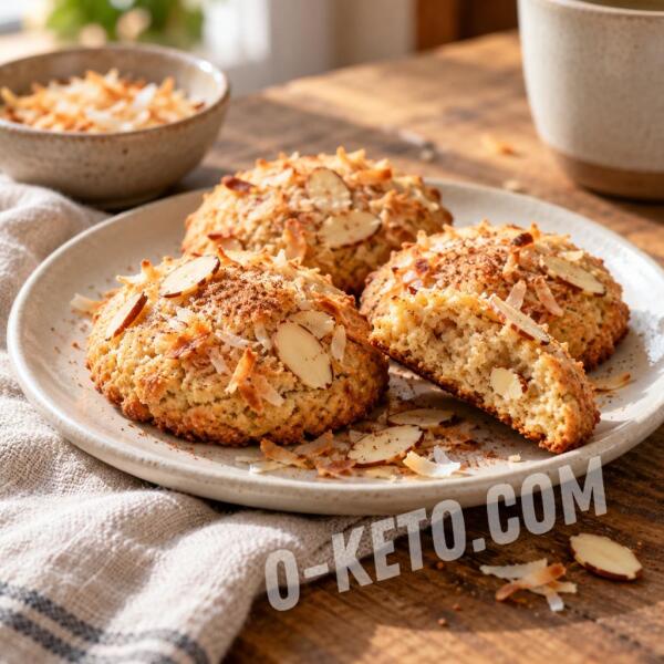 Rețete keto: Biscuiți cu migdale, cocos și scorțișoară