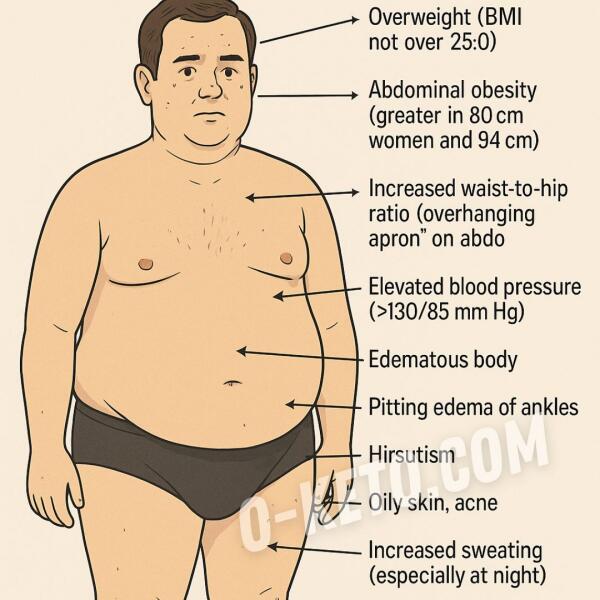 Keto questionnaires: Physical questionnaire (metabolic and endocrine disorders)