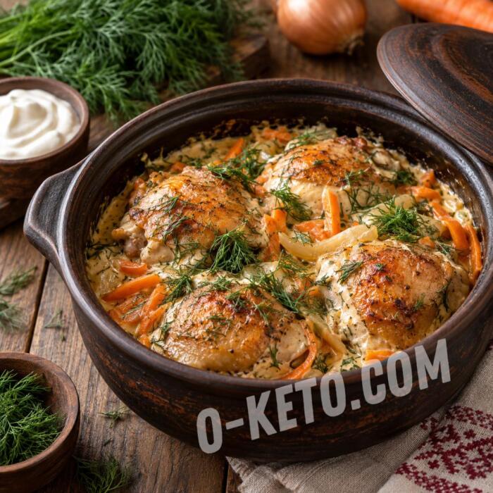 Chicken Stew with Carrot and Sour Cream Chicken Stew with Carrot and Sour Cream