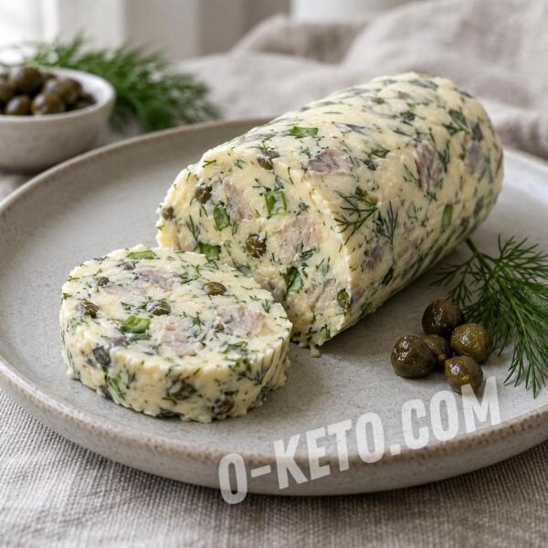 Рецепты на кето: Сливочное масло с сельдью, каперсами и укропом