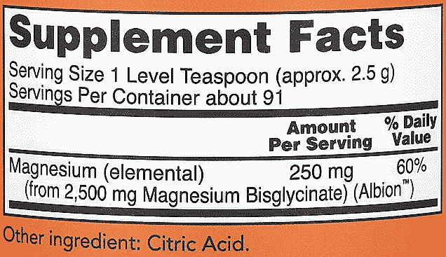 NOW-Foods,-Magnesium-Bisglycinate-Powder,-8-oz-(227-g)-