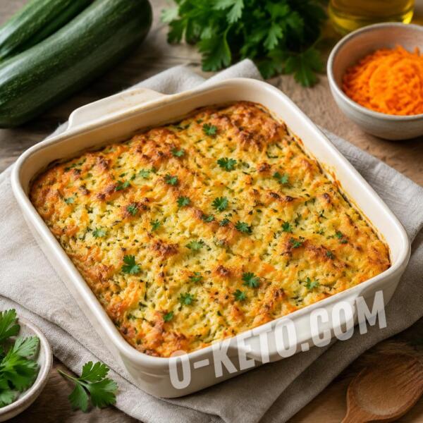 Рецепты на кето: Запеканка из кабачков и моркови