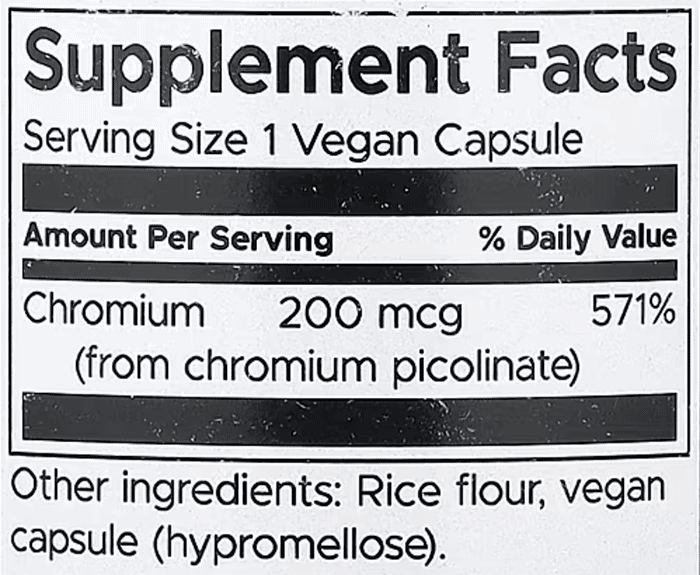 Swanson,-Chromium-Picolinate,-200-mcg,-200-Vegan-Capsules