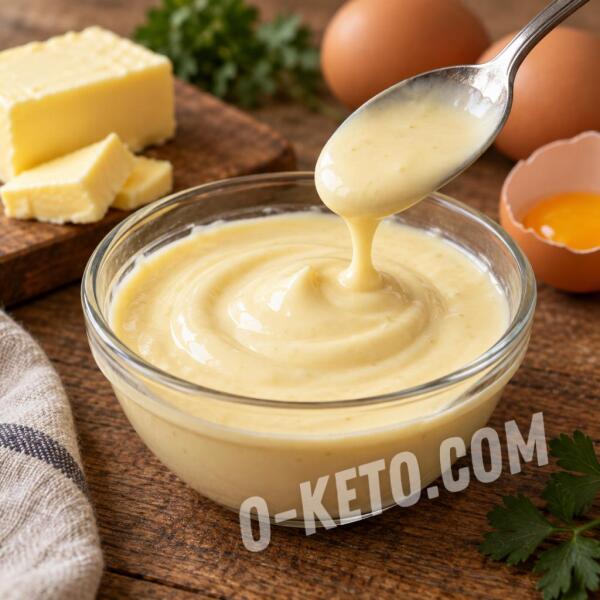 Keto recipes: Cream Made with Butter and Eggs