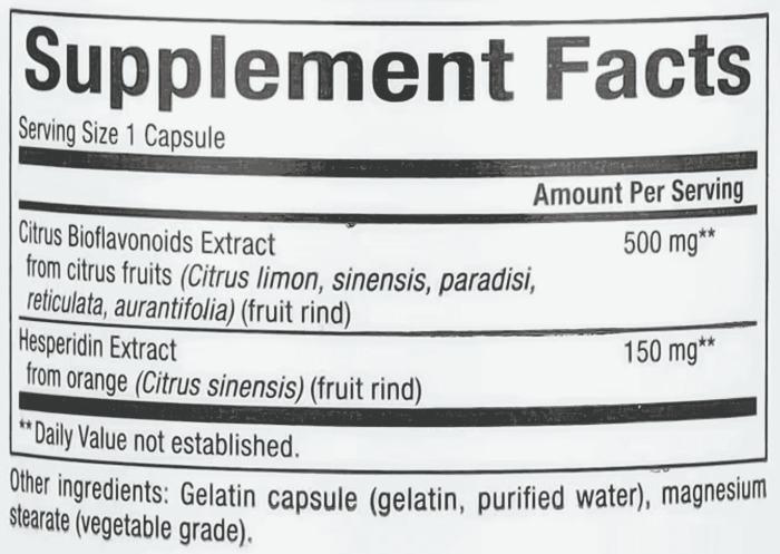 Natural-Factors,-Citrus-Bioflavonoids-Plus-Hesperidin,-650-mg,-90-Capsules-