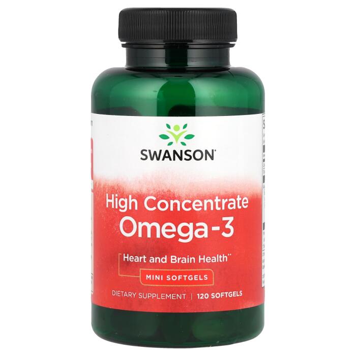 Swanson, Omega-3, High Concentrate , 120 Mini Softgels Swanson, Omega-3, High Concentrate , 120 Mini Softgels