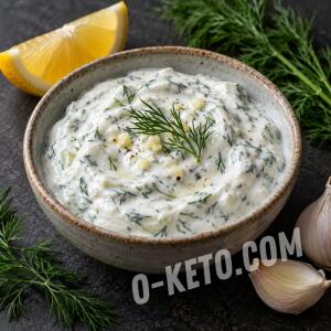 Йогуртовый соус с чесноком и укропом Йогуртовый соус с чесноком и укропом