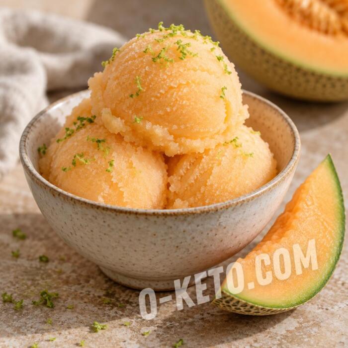 Sorbet de pepene galben fără zahăr Sorbet de pepene galben fără zahăr