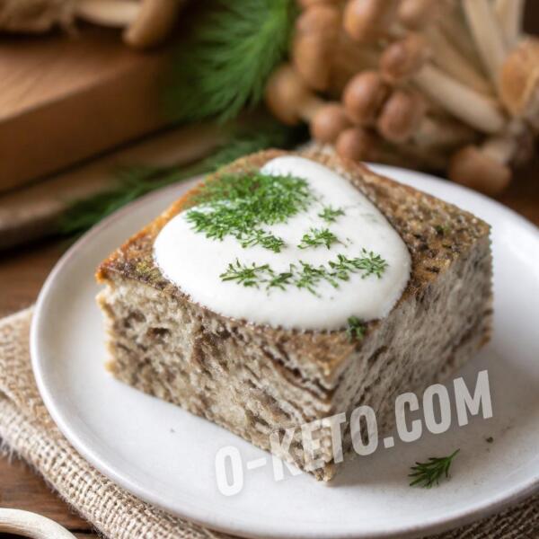 Keto recipes: Champignon Pudding with Sour Cream Keto recipes: Champignon Pudding with Sour Cream