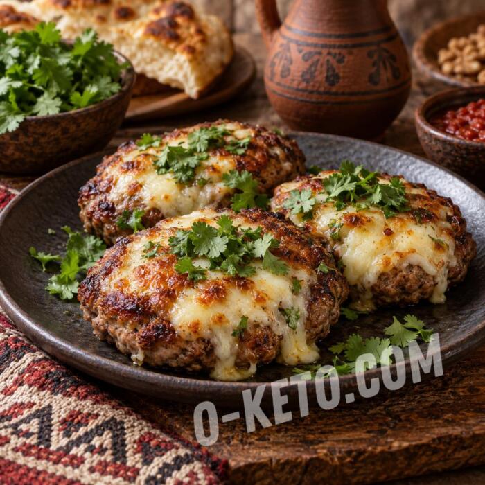 Котлеты по-мегрельски с сыром и кинзой Котлеты по-мегрельски с сыром и кинзой