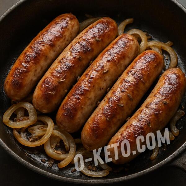 Keto recipes: Pork Kupaty with Onion and Caraway Keto recipes: Pork Kupaty with Onion and Caraway