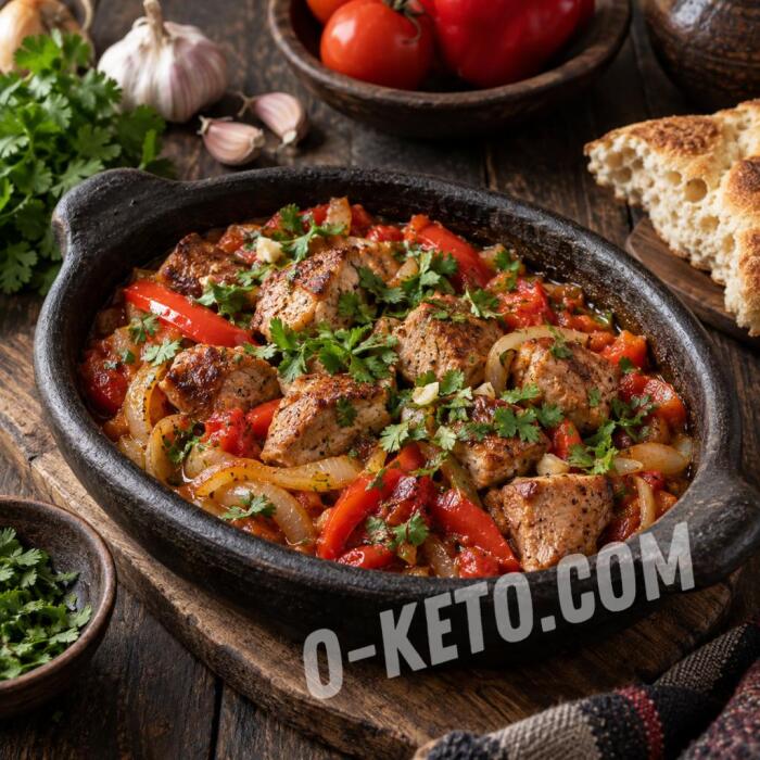 Pork in Ketsi with Vegetables Pork in Ketsi with Vegetables