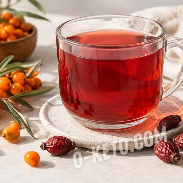 Keto recipes: Rosehip and sea-buckthorn infusion Keto recipes: Rosehip and sea-buckthorn infusion