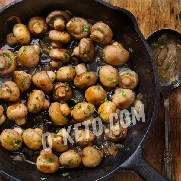 Keto recipes: Mushrooms with garlic