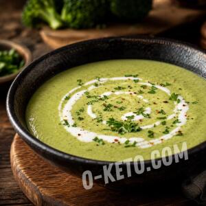 Broccoli Cream Soup with Coconut Cream