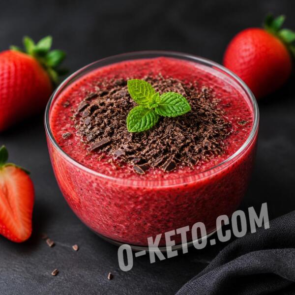 Rețete keto: Budincă de căpșuni cu chia Rețete keto: Budincă de căpșuni cu chia