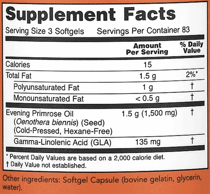 NOW-Foods,-Evening-Primrose-Oil,-500-mg,-250-Softgels