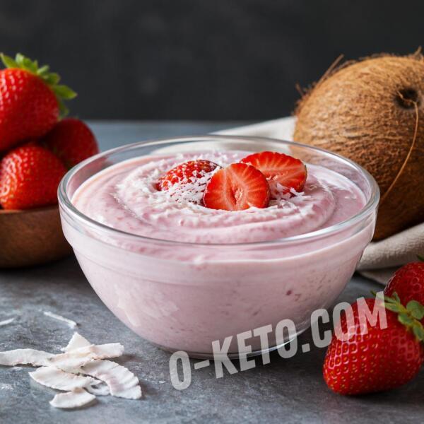 Рецепты на кето: Клубничный кокосовый йогурт Рецепты на кето: Клубничный кокосовый йогурт