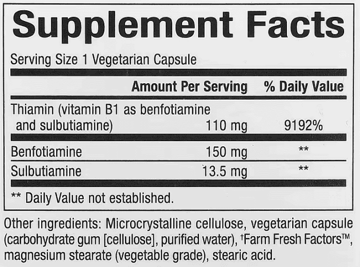 Natural-Factors,-Benfotiamine-plus-Sulbutiamine,-30-Vegetarian-Capsules-