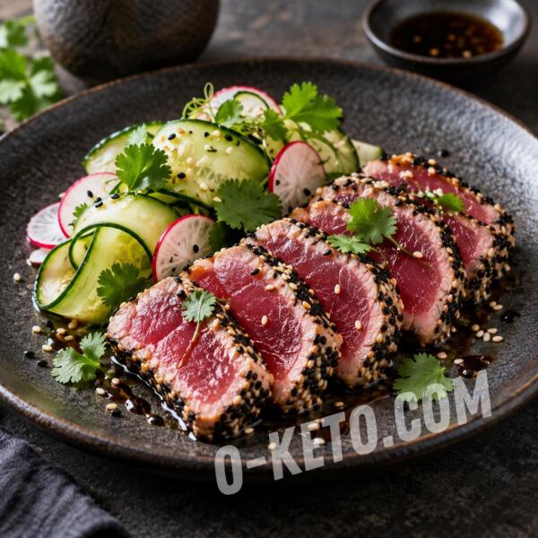 Keto recipes: Sesame Tuna Tataki