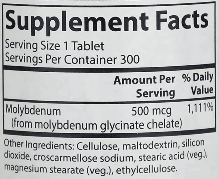 Carlson,-Moly-B™,-Chelated-Molybdenum,-300-Vegetarian-Tablets-(500-mcg-per-Tablet) Carlson,-Moly-B™,-Chelated-Molybdenum,-300-Vegetarian-Tablets-(500-mcg-per-Tablet)