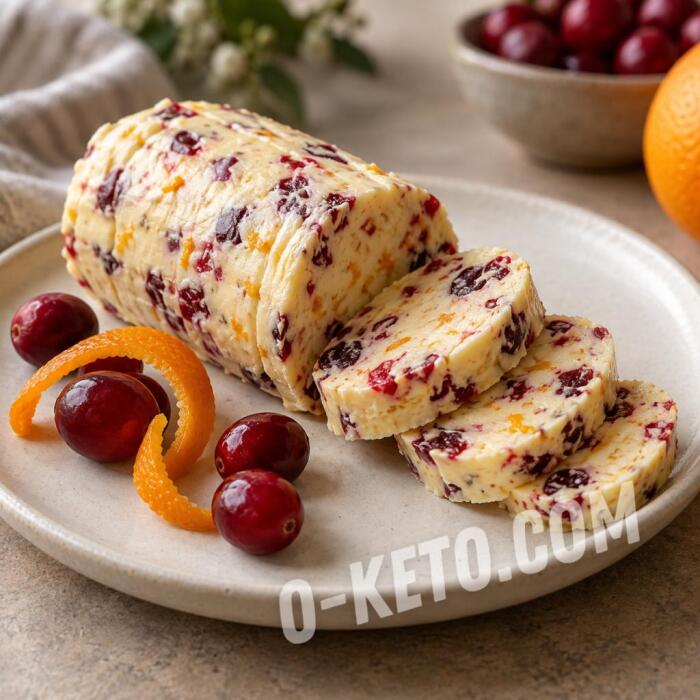 Сливочное масло с клюквой и апельсиновой цедрой