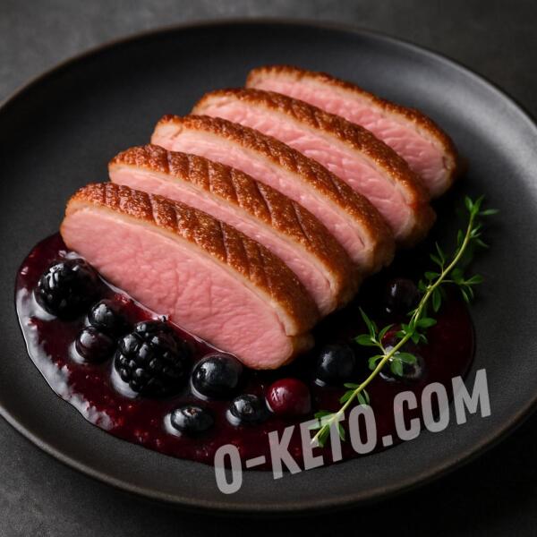 Keto recipes: Sous-vide duck breast with berry sauce