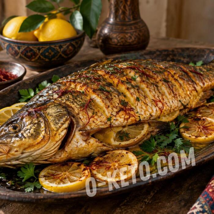 Baked Carp with Lemon and Saffron Baked Carp with Lemon and Saffron