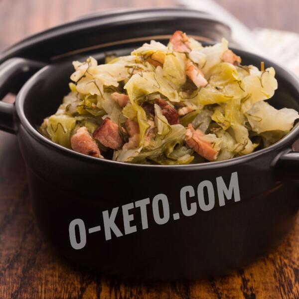 Keto recipes: Braised cabbage with bacon Keto recipes: Braised cabbage with bacon
