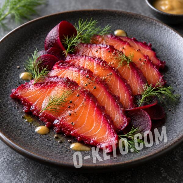 Keto recipes: Beetroot and Miso Gravlax