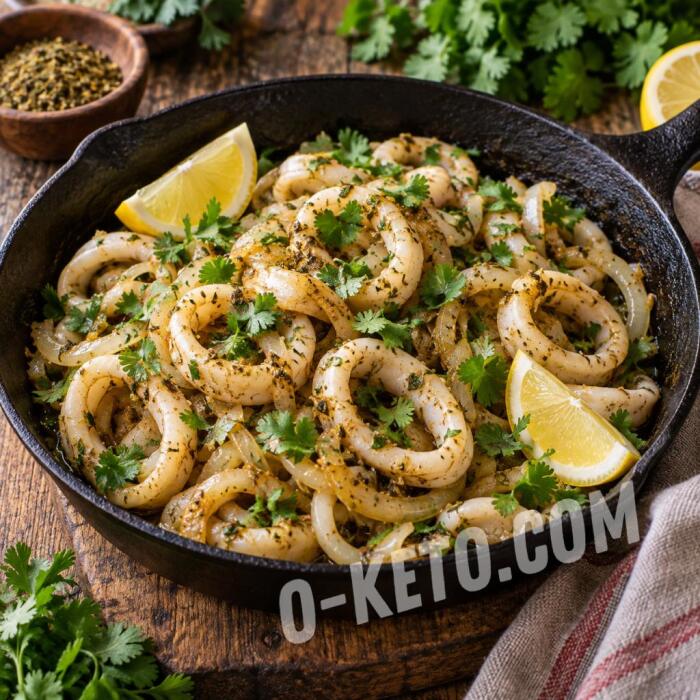 Squid with Lemon and Khmeli-Suneli