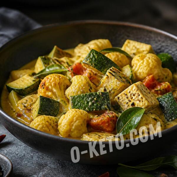 Rețete keto: Sabji cu tofu și lapte de cocos Rețete keto: Sabji cu tofu și lapte de cocos