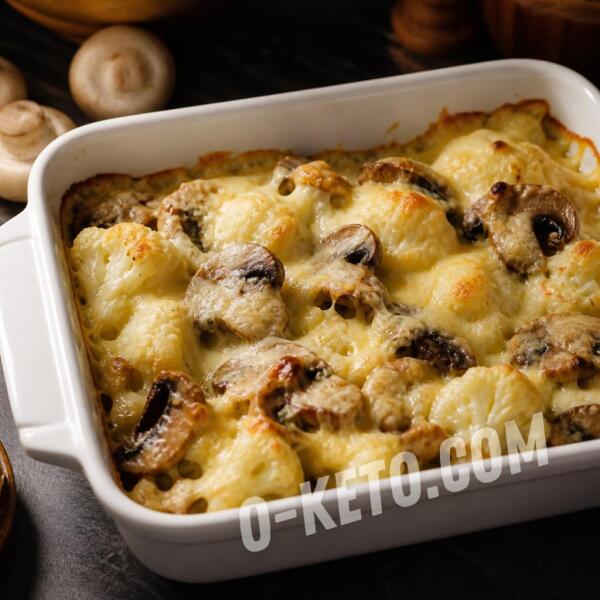 Keto recipes: Cauliflower and Champignon Casserole