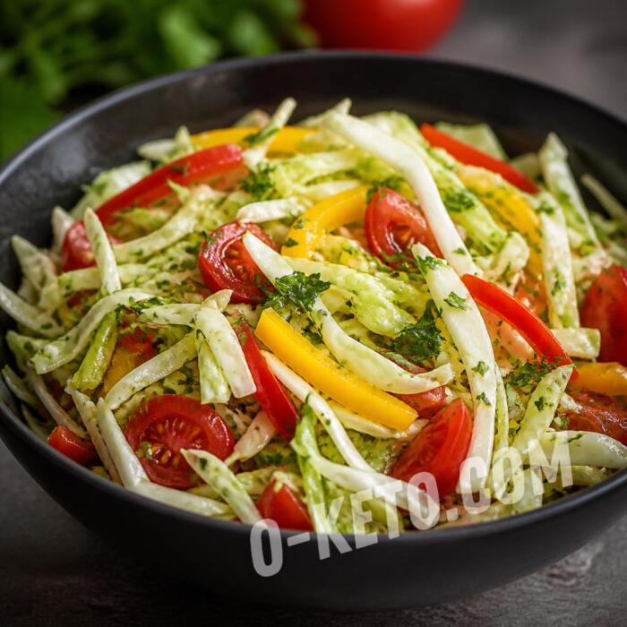 Salată de varză cu ardei și roșii Salată de varză cu ardei și roșii