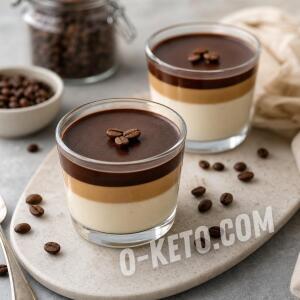 Panna cotta cu cafea și ganache de ciocolată Panna cotta cu cafea și ganache de ciocolată