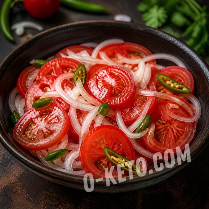 Shakarob — Uzbek Tomato and Onion Salad Shakarob — Uzbek Tomato and Onion Salad