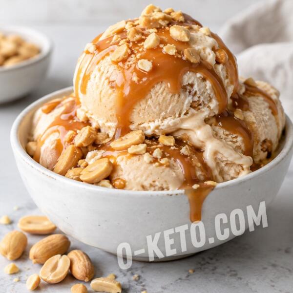 Keto recipes: Peanut Protein Ice Cream with Caramel Keto recipes: Peanut Protein Ice Cream with Caramel