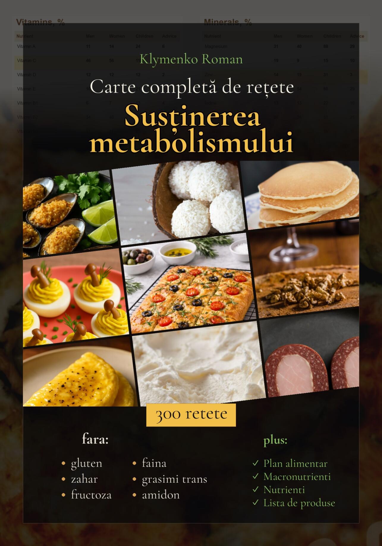 Carte completă de rețete: Susținerea metabolismului Carte completă de rețete: Susținerea metabolismului