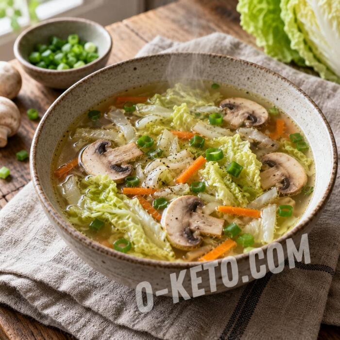 Napa Cabbage and Champignon Soup Napa Cabbage and Champignon Soup
