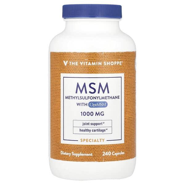 The-Vitamin-Shoppe,-MSM-With-OptiMSM®,-1,000-mg,-240-Capsules-