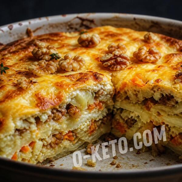 Рецепты на кето: Запеканка с грецкими орехами и капустой Рецепты на кето: Запеканка с грецкими орехами и капустой