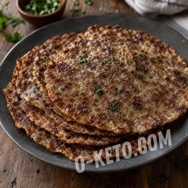 Keto recipes: Beef Flatbreads with Egg White