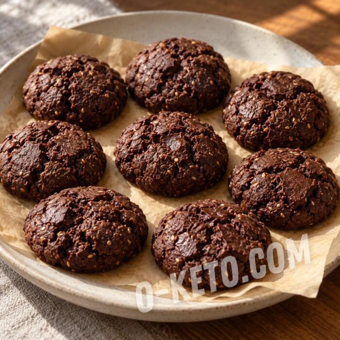 Sesame Brownie Cookies with Coconut Flour