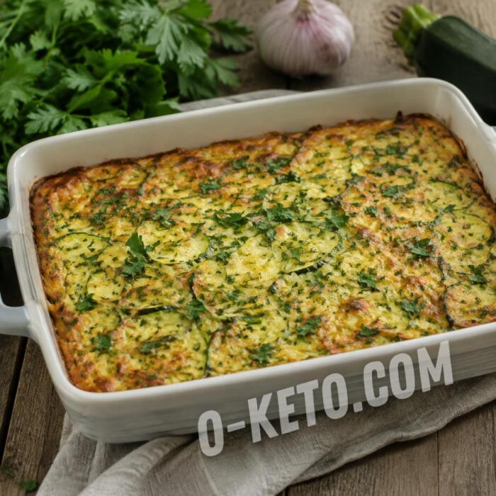 Запеканка из кабачков с петрушкой