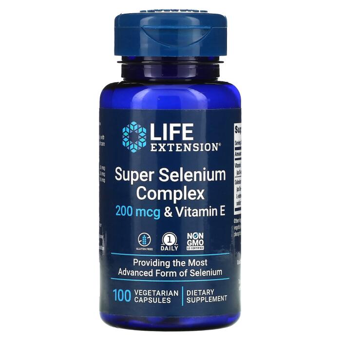 Life Extension, Super Selenium Complex & Vitamin E, 200 mcg, 100 Vegetarian Capsules Life Extension, Super Selenium Complex & Vitamin E, 200 mcg, 100 Vegetarian Capsules