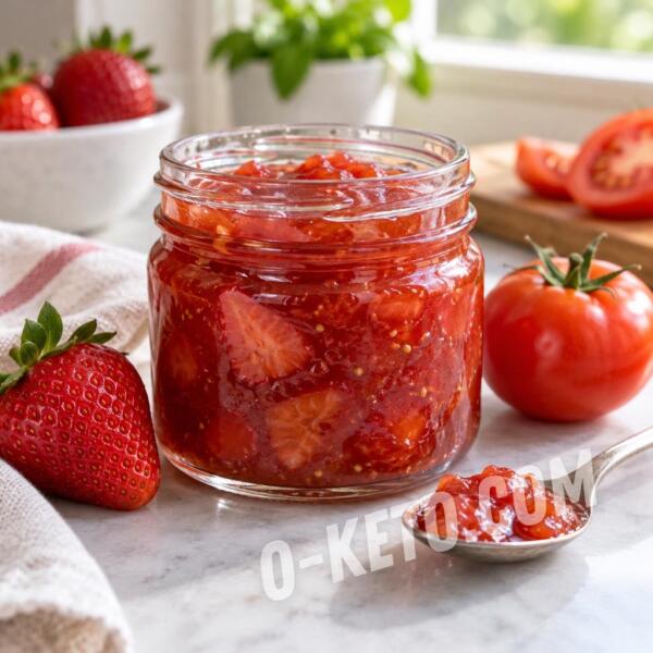 Keto recipes: Strawberry and Tomato Refrigerator Jam Keto recipes: Strawberry and Tomato Refrigerator Jam