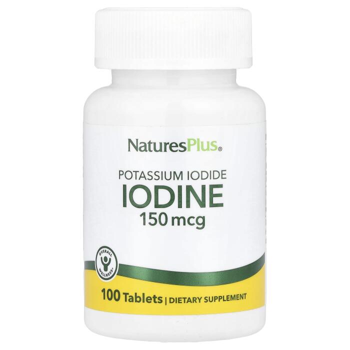 NaturesPlus, Iodine, Potassium Iodide, 150 mcg, 100 Tablets NaturesPlus, Iodine, Potassium Iodide, 150 mcg, 100 Tablets