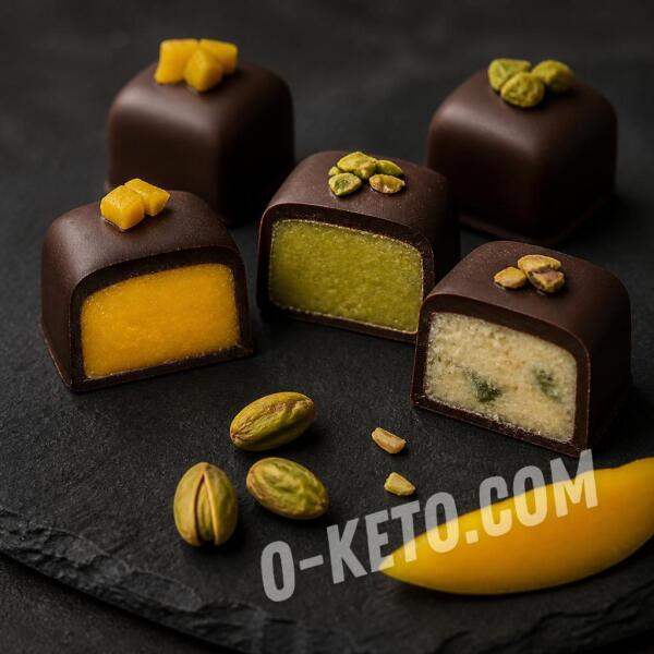Rețete keto: Bomboane cu trei tipuri de ganache