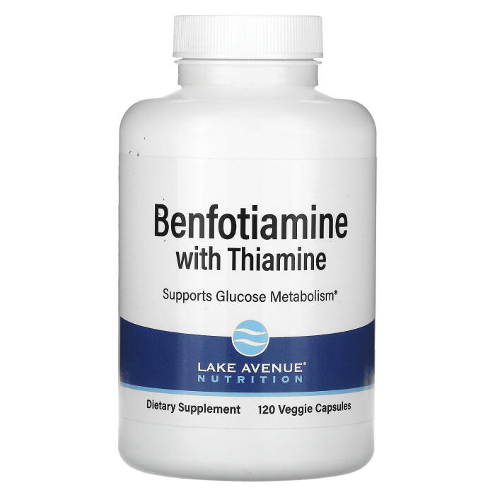 Lake Avenue Nutrition, Benfotiamine with Thiamine, 250 mg, 120 Veggie Capsules